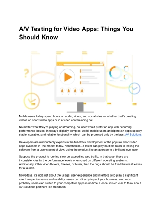 A_V Testing for Video Apps_ Things You Should Know