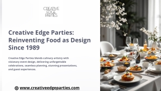 Creative Edge Parties | Luxury Catering & Event Design