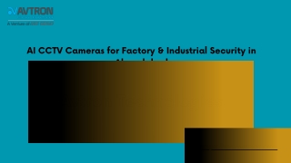 AI CCTV Cameras for Factory & Industrial Security in Ahmedabad