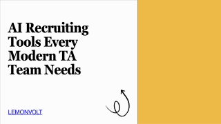 The New Hiring Stack: AI Recruiting Tools Every Modern TA Team Needs