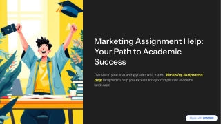 Affordable Marketing Assignment Writing Assistance