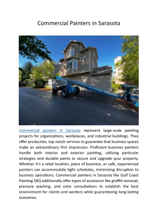 Commercial Painters in Sarasota