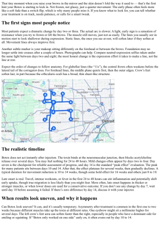How to Tell Botox Is Working: Early Signs and Subtle Shifts