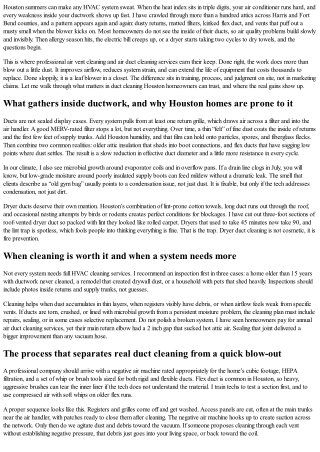 From Dust to Fresh: Expert Air Vent Cleaning and Duct Cleaning in Houston