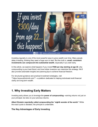 If You Invest ₹300_Day from Age 22 → This Happens
