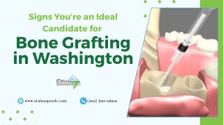Signs You’re an Ideal Candidate for Bone Grafting in Washington