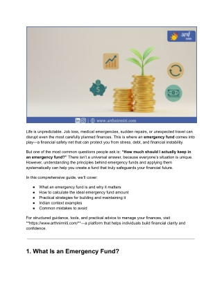 Emergency Fund_ How Much is Enough