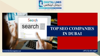 TOP SEO COMPANIES IN DUBAI