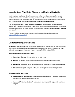 Data Mesh vs Data Lakes_ The Future of Marketing Data