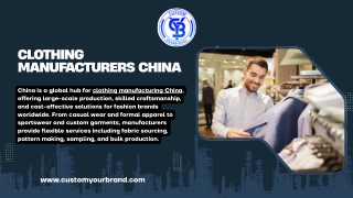 clothing manufacturers china
