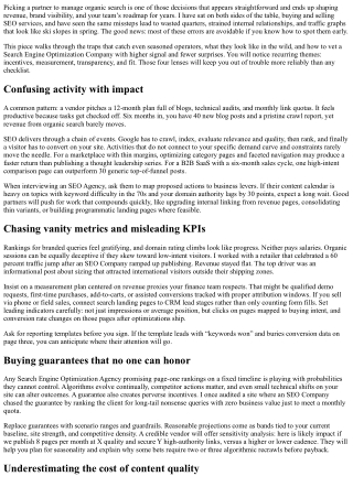 Common Mistakes Businesses Make When Selecting an SEO Company