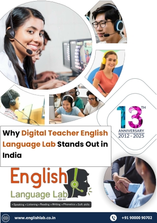 Why Digital Teacher English Language Lab Stands Out in India