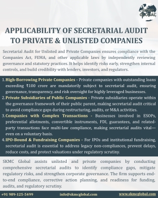 Applicability of Secretarial Audit to Private & Unlisted Companies