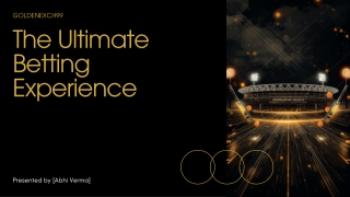 Goldenexch99 – Secure Online Betting & Casino Games