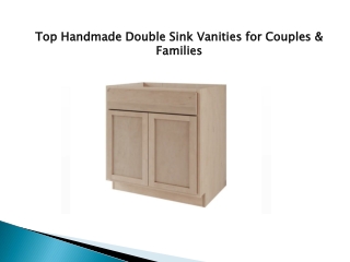 Top Handmade Double Sink Vanities for Couples & Families