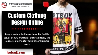 Custom Clothing Design Online