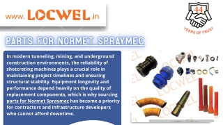 High-Performance Parts for Normet Spraymec to Improve Shotcreting Efficiency
