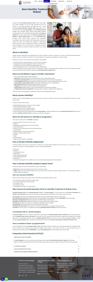 Infertility Treatment in Baner by Dr. Asmita Dongare | 18  Years Experience