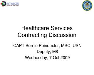 Healthcare Services Contracting Discussion