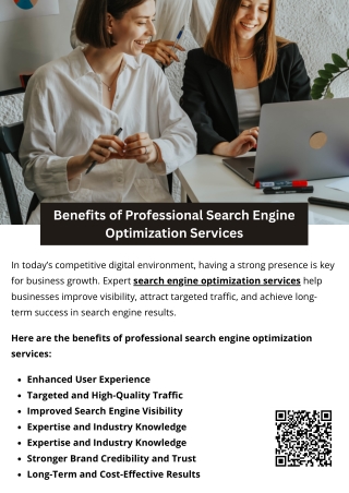 Benefits of Professional Search Engine Optimization Services