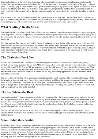 Indian Roadside Tea Stalls: Top of India’s Cutting Chai Explained