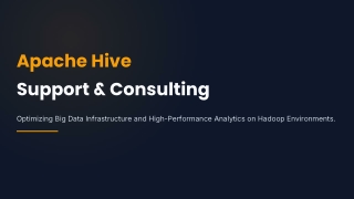 Apache Hive Support & Consulting Services