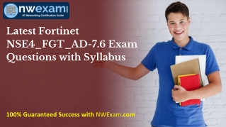 Latest Fortinet NSE4_FGT_AD-7.6 Exam Questions with Syllabus