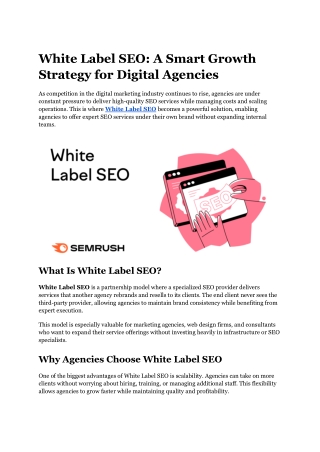 White Label SEO