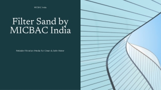 Filter Sand by MICBAC India