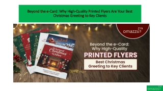 B2B Christmas Greeting: High-Quality Printed Flyers Beat e-Cards