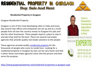 Residential Property in Gurgaon | New Residential Project Gu