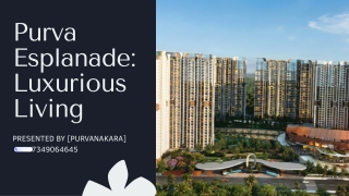 Purva Esplanade Pre-Launch Stage: What It Means