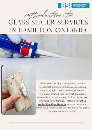 Glass Sealer Hamilton Ontario  Long-Lasting Protection & Shine