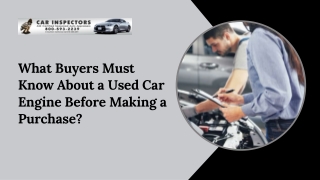 What Buyers Must Know About a Used Car Engine Before Making a Purchase