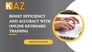 Boost Efficiency and Accuracy with Online Keyboard Training