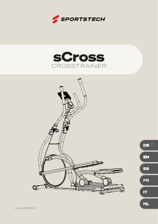 Sportstech sCross Crosstrainer – 32 Stufen & 48 cm Schrittlänge