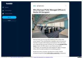 Why Startups Prefer Managed Offices in Sector 54 Gurugram