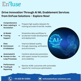 Drive Innovation Through AI/BusinessML Enablement Services from EnFuse Solutions