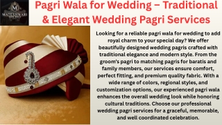 Pagri Wala for Wedding – Traditional & Elegant Wedding Pagri Services