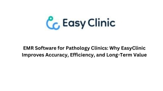 EMR Software for Pathology Clinics