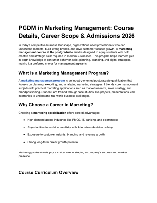 PGDM in Marketing Management_ Course Details, Career Scope & Admissions 2026