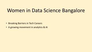 Women in Data Science Bangalore