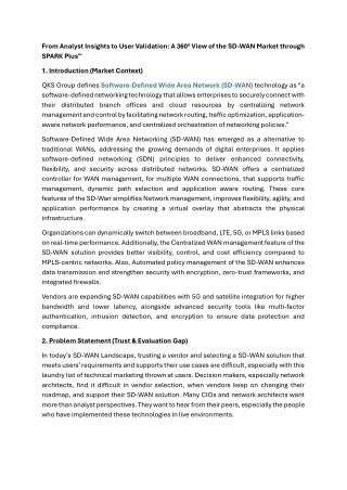 Software-Defined Wide Area Network (SD-WAN)