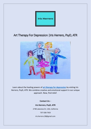 Art Therapy For Depression |Iris Herrero, PsyD, ATR