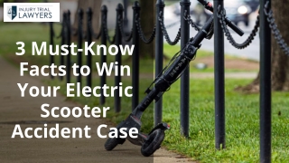 3 Must-Know Facts to Win Your Electric Scooter Accident Case