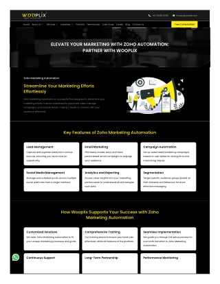 Boost ROI with Zoho Marketing Automation