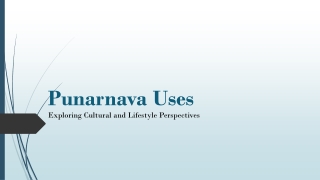 Explore Punarnava Uses: Buy punarnava Capsules for Traditional lifestyle Habits