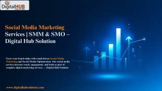 Social Media Marketing Services  SMM & SMO – Digital Hub Solution