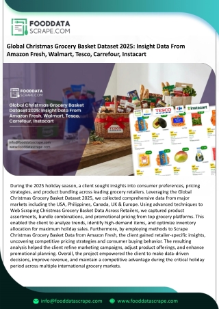 Global Christmas Grocery Basket Dataset 2025