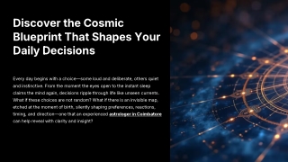 Discover the Cosmic Blueprint That Shapes Your Daily Decisions